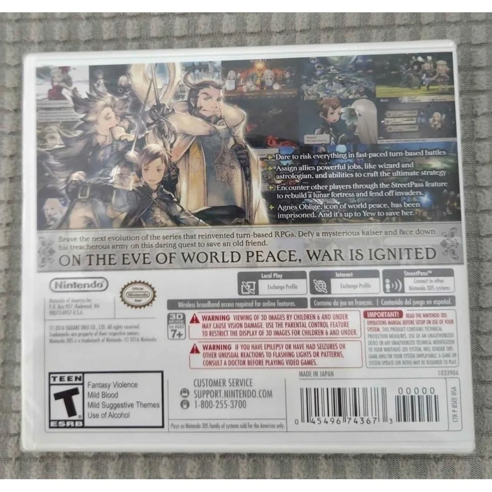 Bravely Second End Layer (Nintendo 3DS, 2016) BRAND NEW Sealed‎ - SHIPS IN BOX